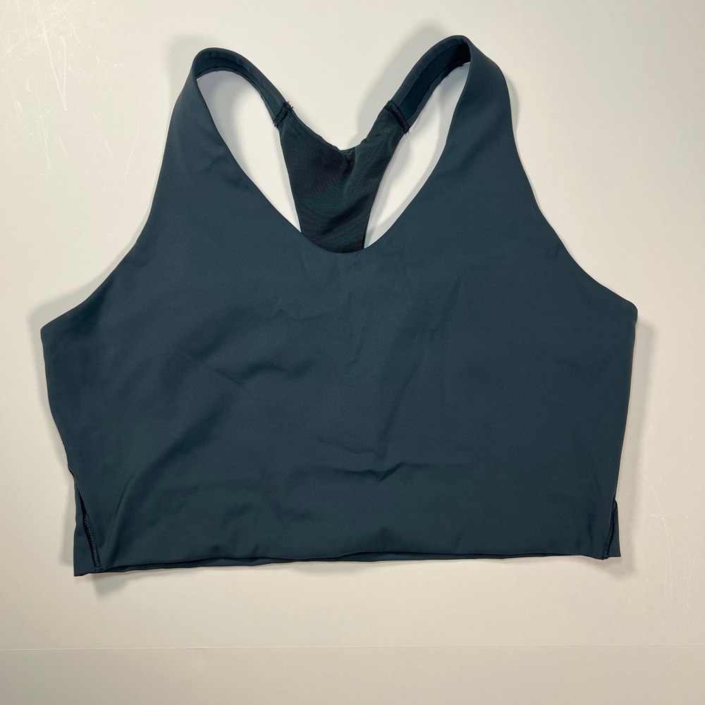 Spanx Core Sports Bra Women 2X Dark Teal Racerback Compression Athletic Active